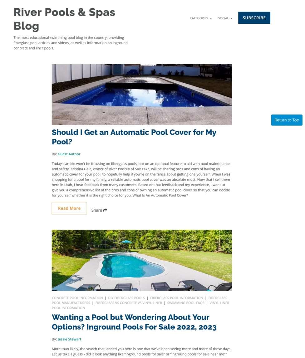 example of river pools and spas blog 