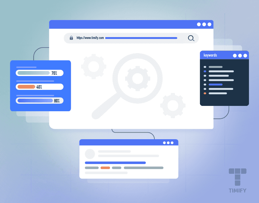 a graphic representation of a website backend