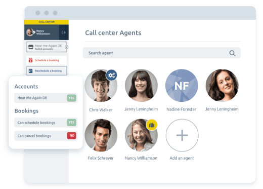 agent custom access timify call center