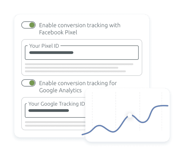 Track conversions from Facebook and Google