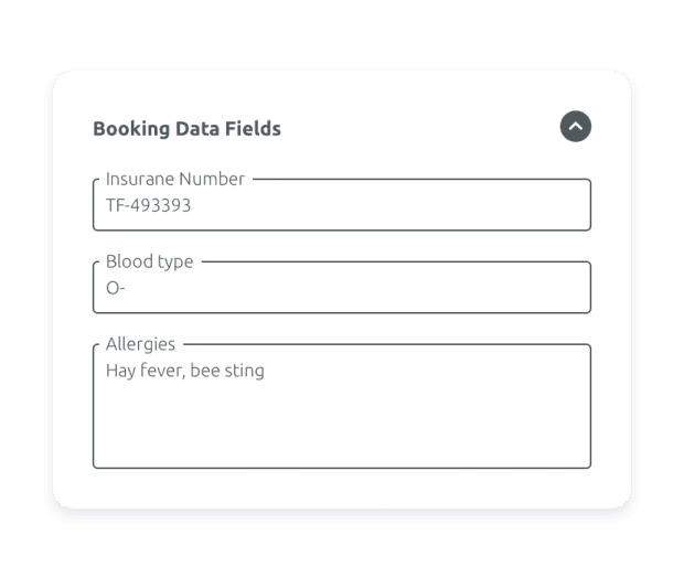 Custom booking forms