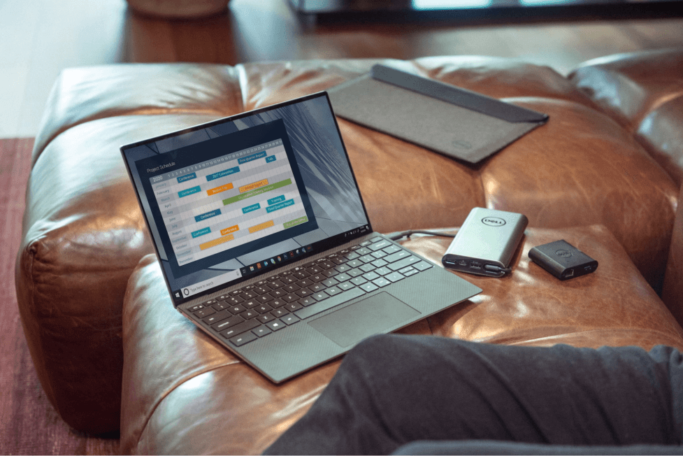 stock image of a couch and a computer on top to ig 