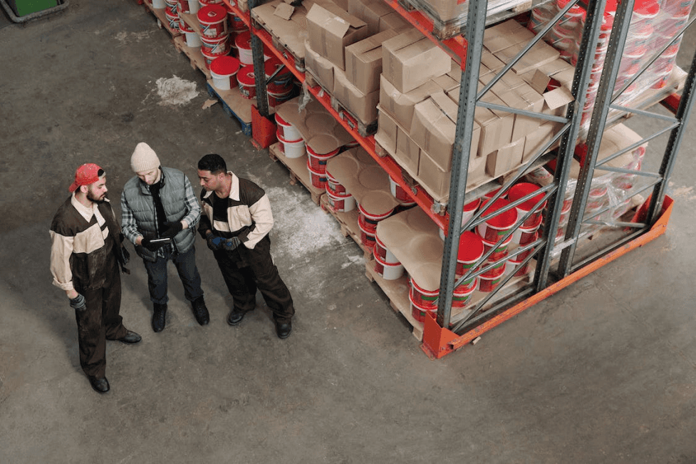 stock image of a warehouse 