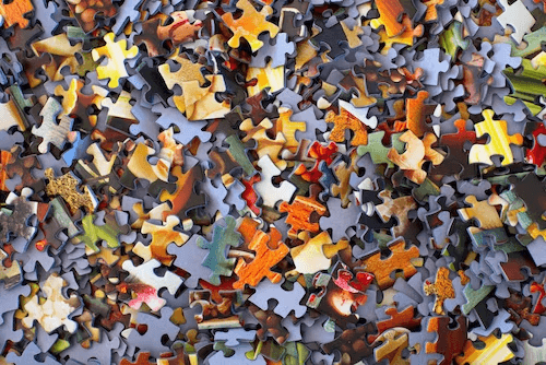 stock image of a jigsaw 