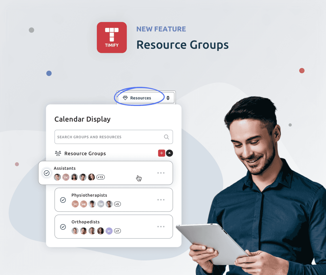 timify resource group feature