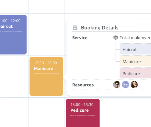 Service combination booking