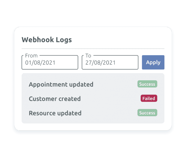 Web-hook logs