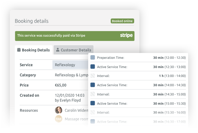 TIMIFY Booking Detail View Core Product