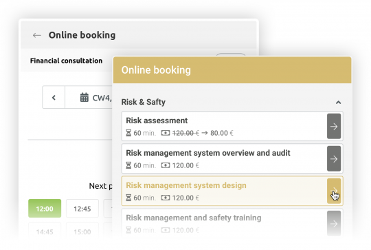 timify Flexible Booking widget